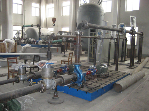 南元水泵測(cè)試車間